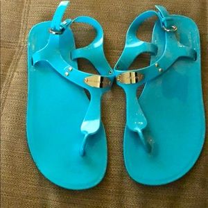 Michael Kors blue sandals